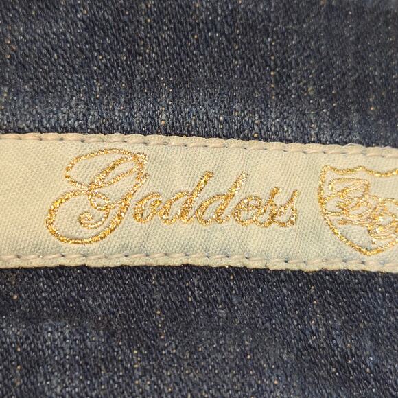 Goddess Womens Size 24 Denim Shorts Bermuda Dark Wash Stretch Beach Vacation - Picture 2 of 16